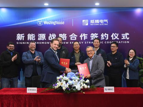 太阳城官网电气与西屋电气正式达玉成球新能源战略相助